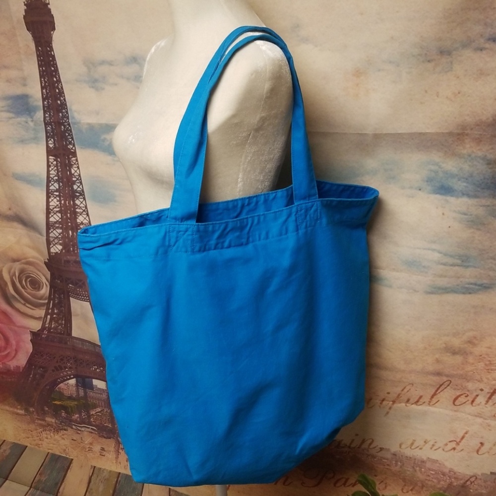 🛍 Pink VS canvas huge tote bag - Picture 4 of 6